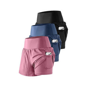 Traje de chándal para correr Sin mangas Color sólido Conjuntos de pantalones cortos de motorista Punto acanalado Conjunto corto de dos piezas Pantalones cortos de mujer - Product Image 4