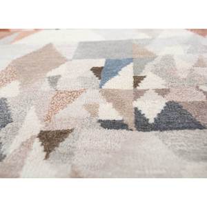 Alfombra Kavi Ivory de Lana y Seda de Bambú Anudada a Mano, Diseño Teoría del Caos, Rectángulo Geométrico para Sala de Estar, Pasillo, Esk-461 - Product Image 3