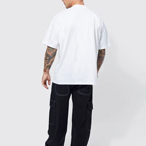 Camiseta de cuello redondo de algodón pesado con estampado de moda, camiseta de diseño personalizado para camisetas con estampado de soplo 3D, camisetas Unisex para hombre de alta calidad - Product Image 3