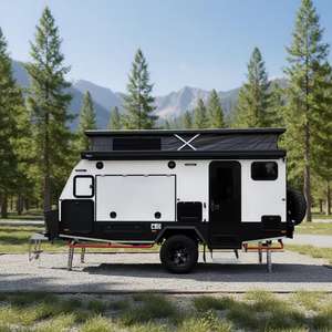 Nuevo Diseño 2025 de Alta Calidad, Remolque de Viaje Todoterreno para Acampar al Aire Libre, Mini Caravana Tipo Lágrima, Remolque RV - Product Image 2