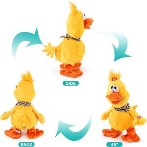 Quacking anatra peluche peluche di peluche che camminano cantando agitando peluche interattivo elettronico - Product Image 5