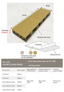Panel de Cartón de Nido de Abeja con Orificios Circulares, Reciclable, Sin Recubrimiento, Compatible con Impresión Offset, Material de Embalaje Logístico - Product Image 3