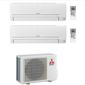 อินเวอร์เตอร์ R32เครื่องปรับอากาศไฟฟ้าแบบ Dualsplit กับ mitapper 9000 + 9000 btu/h Pack 1 - Product Image 1