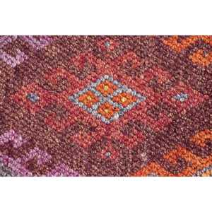 3x11.2 ft <b>Runner</b> Turkish Vintage Rug, <b>Red</b> Persian Wool Rug - Product Image 5