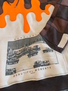 เสื้อฮู้ดดี้ซิปผู้ชายแบบสั่งทำขายส่ง ทรงโอเวอร์ไซส์ ล้างสีแบบแอซิด พิมพ์ลายสกรีน ทรงบ็อกซี่ ดีไซน์ทำเก่า ผ้าฝ้าย 100% สำหรับฤดูใบไม้ผลิ - Product Image 5