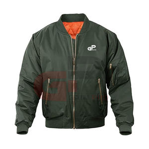 Diseñe su propio logotipo personalizado Chaqueta de bombardero de béisbol profesional Nuevo estilo Chaqueta de bombardero de moda de invierno - Product Image 1