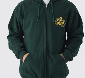 เสื้อมีฮู้ดผ้าคอตตอนโพลีเอสเตอร์แบบรูดซิปสีเขียวสำหรับผู้ชายและผู้หญิงเสื้อฮู้ดแนวสตรีทโอเวอร์ไซส์2025ผ้านุ่มอบอุ่น - Product Image 5