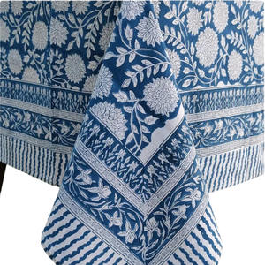 Mantel Redondo Estampado a Mano con Bloques Indios, 100% Algodón, Cubierta de Mesa Floral, Tamaño Personalizado para Bodas y Decoración del Hogar, Fabricante - Product Image 4