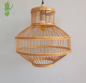 100% abat-jour en rotin à Double niveau décoratif écologique fait à la main personnalisé marque privée Vgreenart supports de stockage supports - Product Image 1