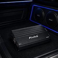 Amplificateur de voiture 4 canaux PISTOL 45.1 3000W Classe AB 7W x 4 RMS 4 Ohms, amplificateur de puissance audio pour système audio de véhicule