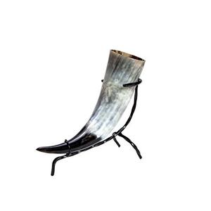 Corne à boire viking au look moderne, taille moyenne, logo personnalisé poli et brillant, élégant 100% véritable corne à boire en forme de buffle pour les meilleures ventes - Product Image 4