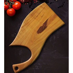 Planche à découper carrée en bois d'acacia écologique pour la cuisine et les hôtels, couleur bois naturel - Product Image 5