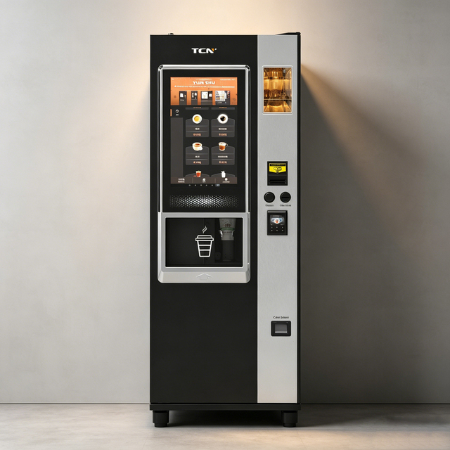 TCN Fully Automatic Coffee Vending Machine Commercial Smart Beverage Vending Machine for Business and Public Areas Use