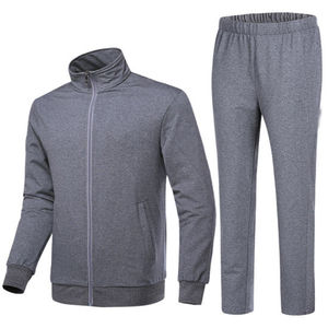 Poliéster algodón transpirable Casual ajustado impreso moda Jogging hombres chándales conjunto con cremallera pulóver nuevo estilo de moda - Product Image 6