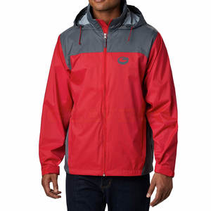 Venta al por mayor de calidad superior de los hombres de la lluvia con logotipo personalizado con capucha de manga larga estilo de la calle para la temporada de primavera - Product Image 1