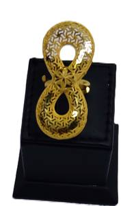 Hot-Selling New Designer Collection 24KT Dubai Plaqué Or femmes Ensemble de Bijoux 4GRM Or Boucle D'oreille Anneau Bracelet - Product Image 5