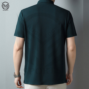 Meilleurs fabricants logo personnalisé couleur unie respirant tricoté pour polo vêtements décontractés pour hommes coupe ample golf pour polos - Product Image 2