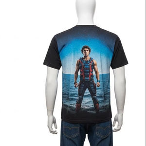 Camisetas de Cuello Redondo de Algodón de Secado Rápido para Hombre, Impresión Digital, Transpirables, Casuales, Deportivas, para Uso Diario, Mercado Mayorista de Ropa, Exportación X - Product Image 2