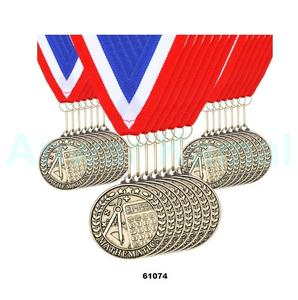 Médailles de prix Médailles d'or en vrac avec rubans de cou Trophée en métal Prix Cadeau pour compétitions Fête Enfants et adultes - Product Image 2