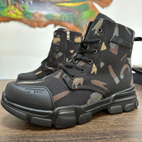 Nouvelles chaussures décontractées fabriquées en Chine, chaussures en cuir et en toile tendance, bottes tactiques, chaussures de protection du travail