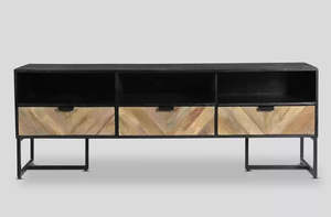 ตู้ทีวีไม้3ลิ้นชักทันสมัยขนาด140ซม. สำหรับห้องนั่งเล่น - Product Image 2