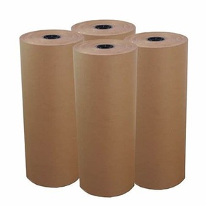 Papier kraft brun naturel, écologique, recyclable, jetable, imperméable, résistant à la graisse, enduit de PVC, en rouleau, pour applications industrielles - Product Image 3