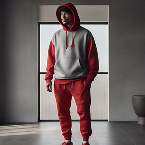 Conjunto Deportivo de Tres Piezas con Capucha para Invierno, Diseño Personalizado, Transpirable, Resistente al Viento, Ecológico, Pantalones Deportivos de Felpa, Sudadera - Product Image 6