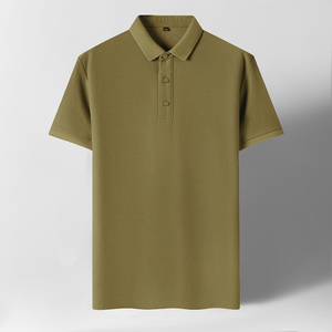 T-shirt de golf unisexe personnalisé en coton 100% à séchage rapide avec logo brodé sur le devant et poche pour hommes et femmes - Product Image 1