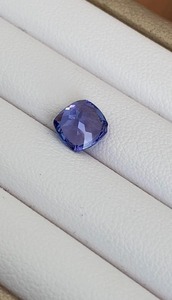 Saphir bleu créé en laboratoire de 1,30 carat, taille trillion carrée, pierre précieuse pour la fabrication de bijoux, prix de gros, pierre de naissance de décembre - Product Image 6