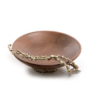 Gold Colour Metal <b>Serving</b> Date <b>Bowl</b> With Stand Platter Unique Design New Tray for Parties <b>Serving</b> Chocolate Fruits Usage - Product Image 4