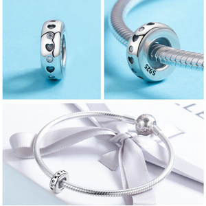 높은 보석 925 스털링 실버 포용 부적 꿀벌 스페이서 구슬 DIY 구슬 팔찌 매력 보석 액세서리 - Product Image 3