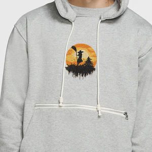 Sudadera con capucha bordada para hombre más vendida con mangas completas Ajuste cómodo y diseño sólido único Sudadera con capucha personalizada para invierno - Product Image 4