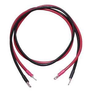 96in 2/0 AWG <b>Battery</b> to Inverter Cables | Black and Red - Product Image 1