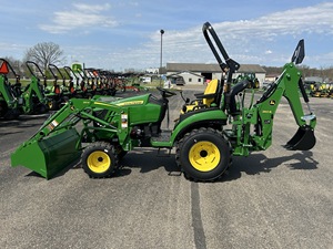 John Deeree 2025R Sub Compact <strong>Tractor</strong>, WITH <strong>LOADER</strong> AND BACKHOE <strong>Loader</strong> &amp; <strong>Snow</strong> <strong>Plow</strong> - Product Image 5