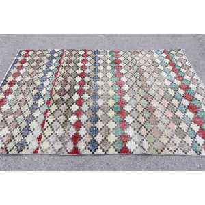 พรมวินเทจ ขนาด 5x7.5 ฟุต (153x230 ซม.) สีแดง ลายเปอร์เซีย-ตุรกี - Product Image 2