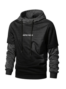 Sudadera con Capucha de Moda Urbana para Hombre, 100% Algodón, Manga Larga, Diseño Sólido, Logotipo Personalizado, Estilo Hip Hop, Ecológica - Product Image 6