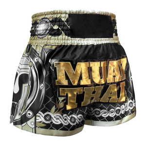 Pantalones cortos de boxeo para hombre, ropa de artes marciales de alta calidad y bajo precio, pantalones cortos de Muay Thai con cintura elástica sublimada de secado rápido para hombre, venta al por mayor - Product Image 2