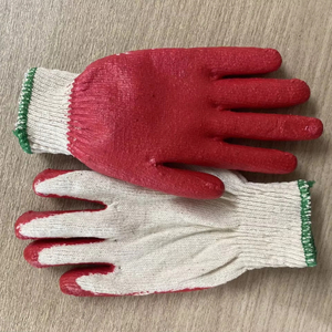 Vietnamese <b>Rubber</b> Coated Gloves Anti-Cut and Anti-Slip Safety Working Gloves with <b>Latex</b> Semi-Coating Reusable for Gardening - Product Image 1