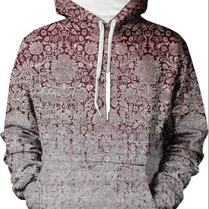 Sudadera con capucha de patrón sólido con bordado 3D personalizado con impresión digital 100% algodón invierno de gran tamaño diseño de piedra sólida - Product Image 1