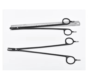 Pinzas de coagulación con sellador de vasos de arteria bipolar negras con cable para cirugía laparoscópica y hemostasia quirúrgica - Product Image 2