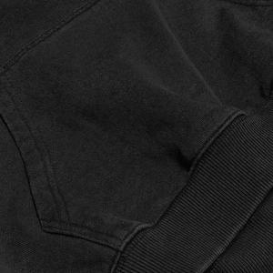 Pull à capuche en polaire lourde de qualité supérieure pour hommes 100% coton coupe ajustée nouveau motif imprimé épais à capuche hiver teint uni - Product Image 6