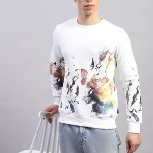 OEM hombres de algodón mezclado Sudadera con cuello redondo elegante todos los días de la calle estilo clásico hombres sudadera - Product Image 5