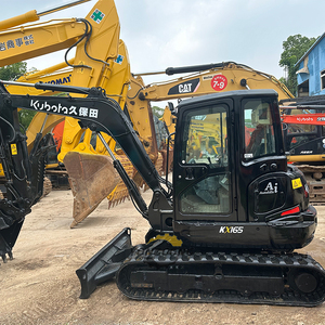 中古クボタKX165-5ミニショベル、6トン（5.5トン）KX165、サム付き油圧クランプ、日本製クローラー掘削機 - Product Image 3