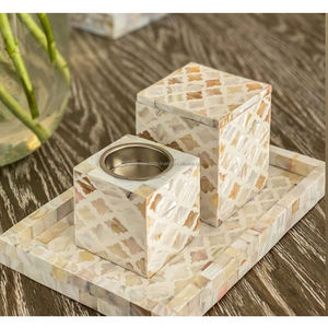 Quemador de incienso Bakhoor con incrustaciones de hueso al por mayor Premium con bandeja y caja quemador de perfume quemador con incrustaciones únicas estilo clásico Bakhoor - Product Image 3