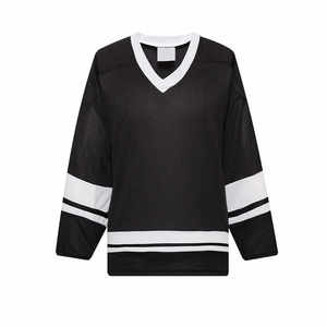 เสื้อโพลีเอสเตอร์ฮ็อกกี้น้ำแข็งดีไซน์ฟรีพิมพ์ลายและปักโลโก้ - Product Image 4