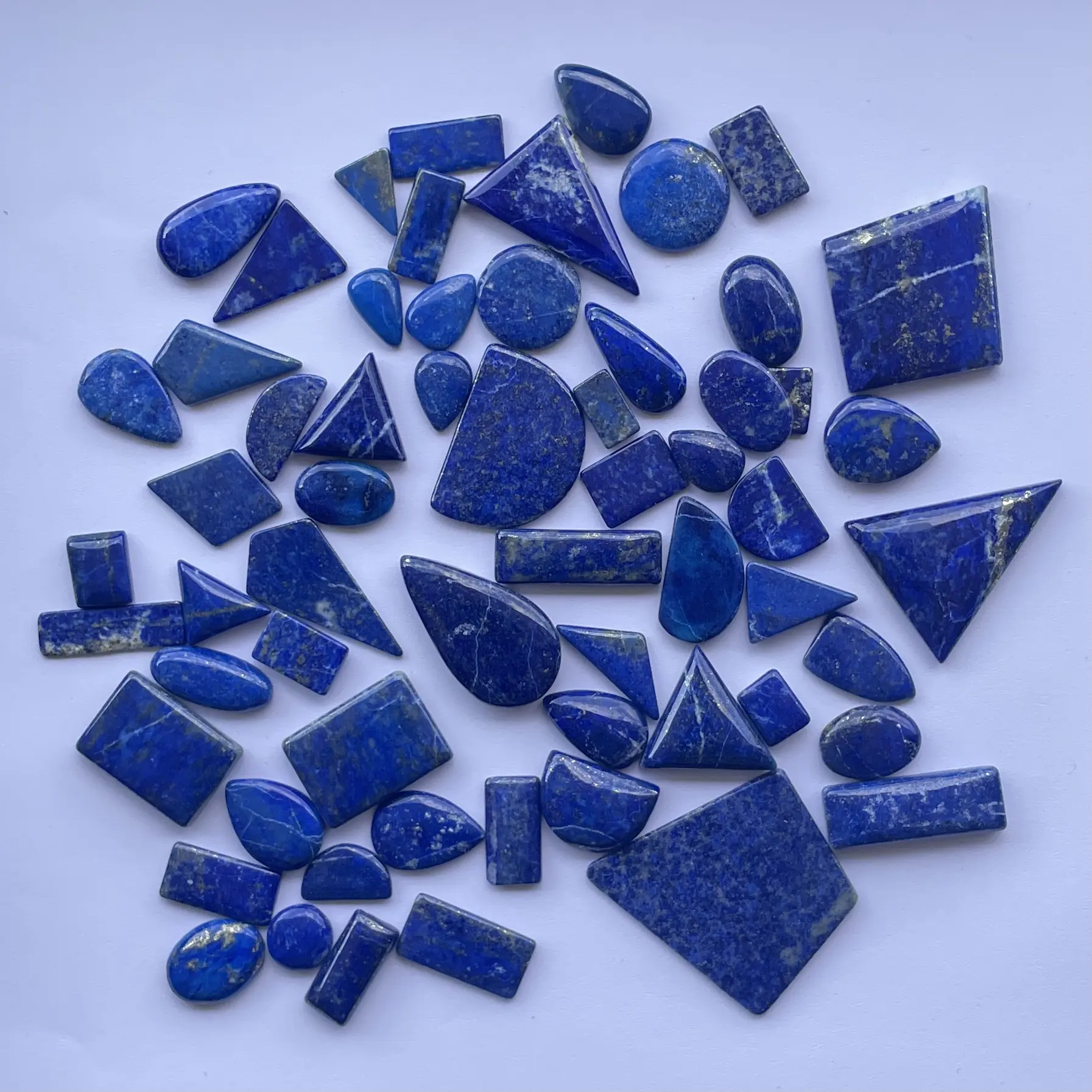 10mm 20mm 30mm Natural Azul Lapis Lazuli Liso Tamanho Livre Cabochão Solto Gemstone Jóias Fazendo Fornecedor Semi Precioso Online