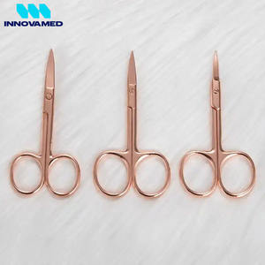 Tijeras para Cutículas de Manicura y Pedicura de Acero Inoxidable Color Oro Rosa, Precio al por Mayor, Marca INNOVAMED - Product Image 6