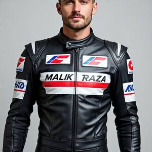 Traje de cuero para motociclismo | Malik Raza | Pedidos al por mayor | Paneles ventilados y de piel de vaca Premium - Product Image 3