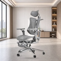 Chaise de bureau ergonomique exécutive 1066 avec accoudoirs 6D et profondeur d'assise pour les fournitures de projets de bureau