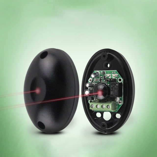 Sensor Infrared Safety Beam Photocell Detector IP55 Waterproof DC12-24V 433.92MHz 10-20m Detection Range PIR Motion Sensor